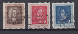 DDR 308-310 Nationales Aufbauprogram Berlin 6 Pf, 8 Pf, 50 Pf Gestempelt /1 - Autres & Non Classés