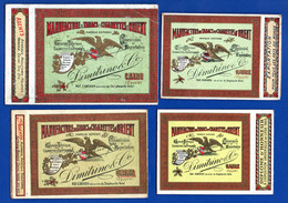 1237.EGYPT.4 OLD(CIRCA 1905) DIMITRINO CIGARETTE PACKETS PROMOTION SAMPLES,1st. LIGHT FAULTS - Empty Tobacco Boxes