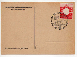 Pologne : Occupation Allemande : Carte : ( Cachet ) - General Government