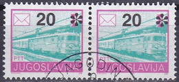 Yougoslavie (Perf.13½) YT 2422A Mi 2556A Année 1992 (Used °) Train - Locomotive - Used Stamps