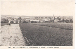 SOUAIN  ( 51 ) -  Vue Générale , Au Fond Le Cimetière - Souain-Perthes-lès-Hurlus