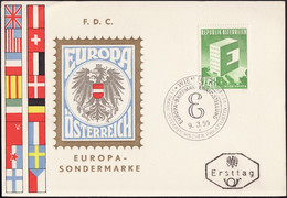 Europa CEPT 1959 Autriche - Österreich - Austria CM Y&T N°901 - Michel N°MK1059 - 2,40s EUROPA - 1959