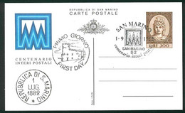 CLG396 - CENTENARIO INTERI POSTALI - FDC STORIA POSTALE LIRE 300 - Lettres & Documents