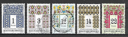 HONGRIE    -    1993 / 94 .   5 Oblitérés De La Série Courante. - Used Stamps
