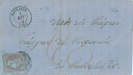 P0349 - GREECE - POSTAL HISTORY - Hermes On SMALL Folded Letter 1870 Nafplion - Lettres & Documents
