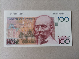 Billete De Bélgica De 100 Francs, UNC - 100 Francs