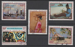 POLYNESIE   1974  TABLEAUX  Used  Complete Set  Yvert N° PA  40/4 Réf   R284 - Oblitérés