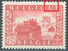 BELGIUM - 1950 - MNH/*** LUXE - POINT ROUGE DENTELURE SUPERIEURE - COB 824 Luppi V4- Lot 25520 - Andere & Zonder Classificatie