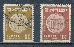 °°° ISRAEL - Y&T N°73/74 - 1952 °°° - Oblitérés (sans Tabs)