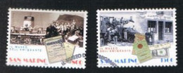 SAN MARINO - UN 1622.1623 - 1998  MUSEO DELL' EMIGRANTE (COMPLET SET OF 2)  - USED° - Gebraucht