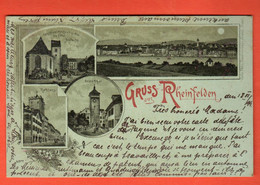 TGR-37  Gruss  Aus Rheinfelden  Multiviews  Gelaufen 1899  Pionier - Rheinfelden