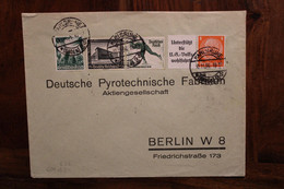 1936  Deutsche Reich Allemagne Cover Mi 600 632 634 - Covers & Documents