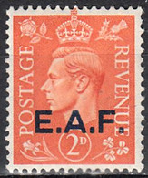GREAT BRITAIN --EAST AFRICA FORCES   SCOTT NO 2  MINT HINGED  YEAR  1943 - Oficiales