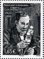 French Andorra - 2022 - Birth Bicentenary Of Louis Pasteur, French Biologist - Mint Stamp - Ungebraucht