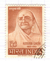 IND+ Indien 1964 Mi 371 Kasturba Gandhi - Used Stamps