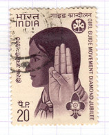 IND+ Indien 1970 Mi 516 Pfadfinderin - Used Stamps