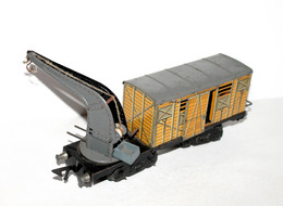 JEP (J.deP) WAGON SNCF HOMMES 40 CHEVAUX 8 A POULIE, PALAN DE LEVAGE A BOGIE O/0 - MODELISME FERROVIAIRE       (2811.12) - Wagons Marchandises