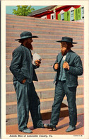 Pennsylvania Lancaster County Amish Men Curteich - Lancaster