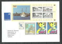 DENMARK 2020 Cover To Germany With Many Nice Stamps O Porto Kontrolleret - Cartas & Documentos