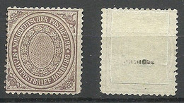 Norddeutscher Postbezirk 1869 Michel 24 (*) Ohne Gummi/mint No Gum - Postfris