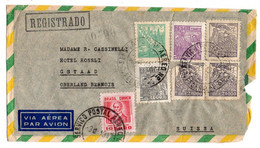 Brésil - Lot De 2 Lettres De RIO DE JANEIRO  Pour GSTAAD (Suisse) ....cachet - Cartas & Documentos