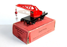 HORNBY - WAGON GRUE N°1 TREUIL, A POULIE PALAN LEVAGE, A ESSIEUX ECH:O MINIATURE - MODELISME FERROVIAIRE (2811.48) - Vagoni Merci