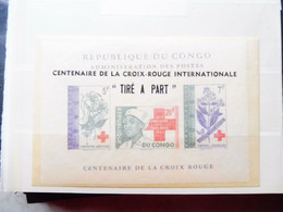 Republique Du Congo  495/502 Mnh Neuf ** Parfait Perfect Croix Rouge Roode Kruis Feuillet De Luxe LX Lx 499 - Unused Stamps
