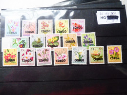 Congo Belge Belgisch Congo  382/399 Perfect Neuf Mnh ** Fleurs Bloemen Orchids - Unused Stamps