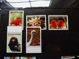 Burundi  1156/1160  Mnh Neuf ** ( 2008 ) Faune Fauna Flors Flora - Unused Stamps