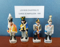 LES ROIS D'AUSTERLITZ - GARDE DE NAPOLEON - LOT DE 4 FEVES - 1995 - Histoire