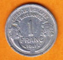 France - 1F - Morlon Lourde - 1941 - 1 Franc