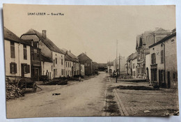 CPA Belgique Saint Léger - Grand'Rue - Croix Sur Maison M. GUIOT - Saint-Leger