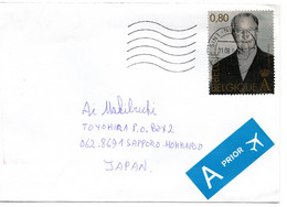 62464 - Belgien - 2004 - €0,80 Albert II EF A LpBf SINT-NIKLAAS -> Japan - Briefe U. Dokumente