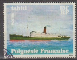 POLYNESIE Fse - Navires En Polynésie : Le Tahiti - Transport - Moyen De Communication - Used Stamps