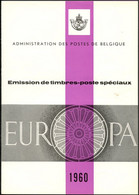Belgique - Belgium - Belgien Encart 1960 Y&T N°FDE1150 à 1151 - Michel N°ETB1209 à 1210 - EUROPA - 1951-1960