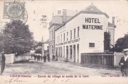 Court St. Etienne - Entree Du Village Et Sortie De La Gare - Court-Saint-Etienne