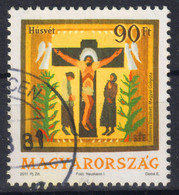 EASTER - Jesus Christ  - 2011 - Hungary - Angel Crucifix Golgotha - Used - DEBRECEN Postmark - Used Stamps