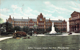 CPA Royaume Uni - Angleterre - Lancashire - Manchester - Salford Technical School - Peel Park - Oblitérée 1905 - Color - Manchester