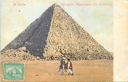 Pays Div -ref BB04- Egypte - Egypt - Cairo - Le Caire - Pyramides - Pyramide Myserenus - - Piramiden