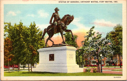 Indiana Fort Wayne Statue Of General Anthoiny Wayne Curteich - Fort Wayne