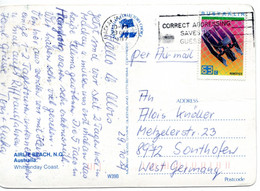 62527 - Australien - 1987 - 63￠Automatisierung EF A LpAnsKte MACKAY MAIL CENTRE QLD - ... -> Westdeutschland - Cartas & Documentos