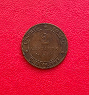 Belle Monnaie De 2 Centimes 1887 A Cérès. Etat TB - 2 Centimes