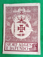 Algés - Sport Algés E Dafundo - Número Comemorativo Do XXXVIII Aniversário, 1953 - Publicidade - Portugal - Sports