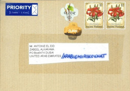 FINLAND - 2013 -  STAMPS COVER TO DUBAI. - Cartas & Documentos