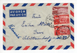 1958. YUGOSLAVIA,SLOVENIA,CELJE,AIRMAIL COVER TO AUSTRIA - Poste Aérienne