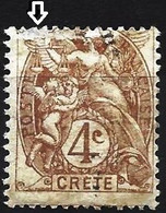 Crete 1902 - Mi 4 - YT 4 ( Type "Blanc" ) - Oblitérés