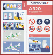 Air France/ Airbus A320 - 09/2021 - Consignes De Sécurité / Safety Card - Veiligheidskaarten