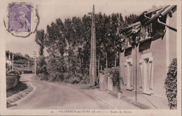 Cpa 28 Villemeux Sur Eure Route De Dreux - Villemeux-sur-Eure