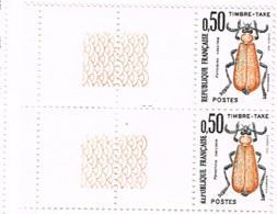 FR 201 - FRANCE Timbre Taxe N° 105 Paire Bord De Feuille Neuf** Insecte - 1960-.... Postfris