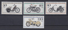Berlin 694-697 Historische Motorräder Kompletter Satz Postfrisch - Otros & Sin Clasificación